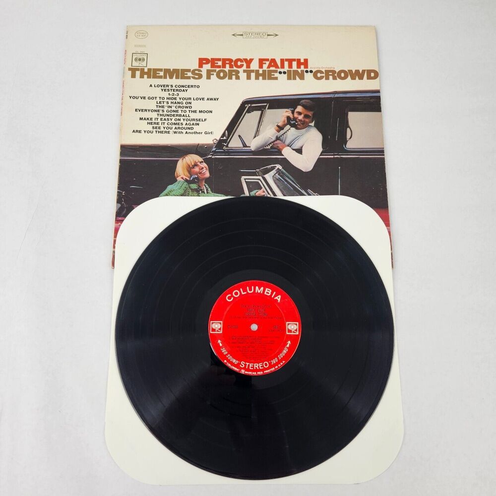 PERCY FAITH THEMES FOR THE 'IN' CROWD Record‎ LP Vinyl 1966 COLUMBIA CS 9241